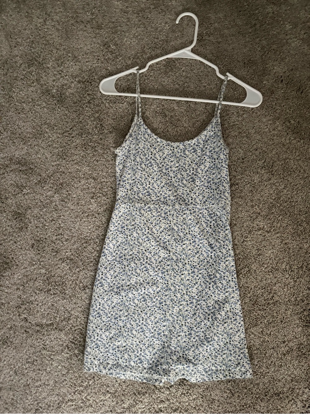 Brandy Melville Blue Floral Mini Dress